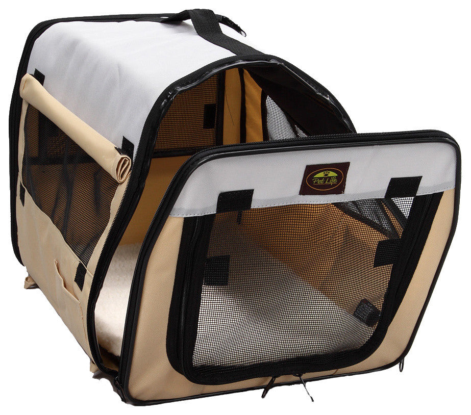 Folding Zippered Lightweight Easy Folding Pet Crate