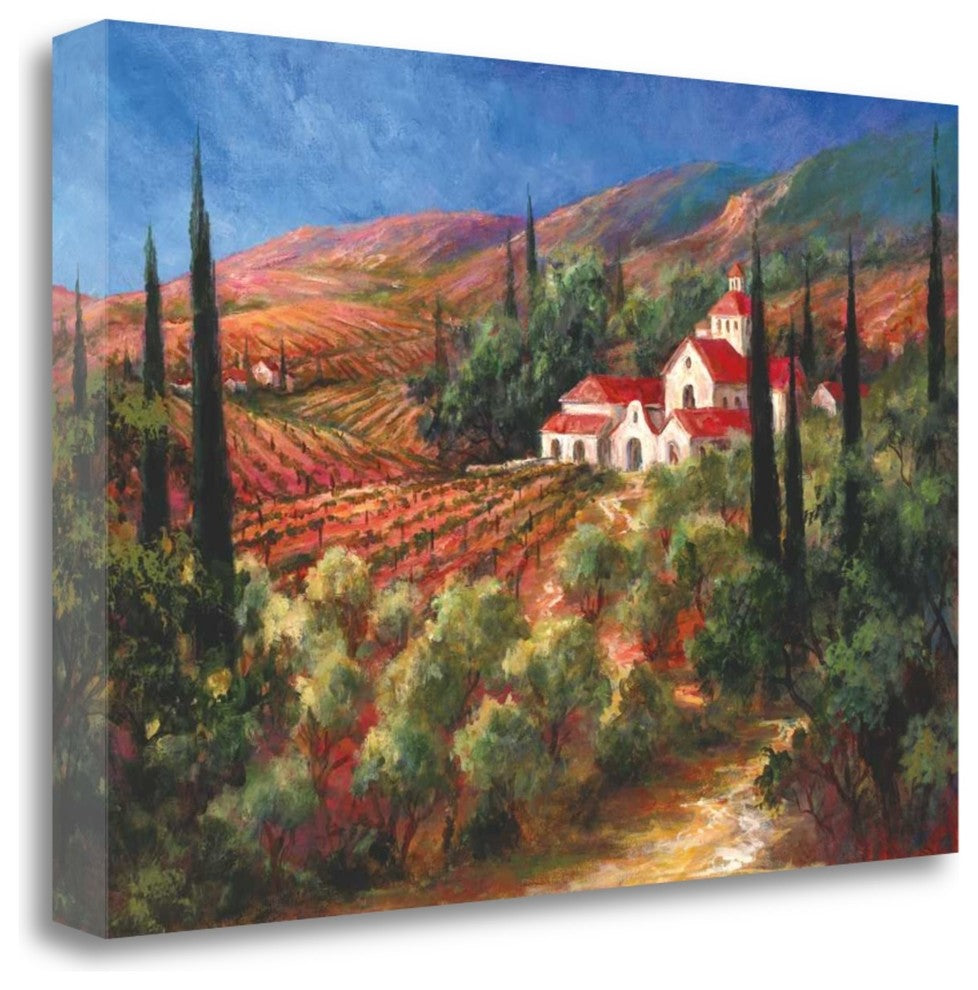 "Tuscan Monastery" By Art Fronckowiak, Giclee Print on Gallery Wrap Canvas