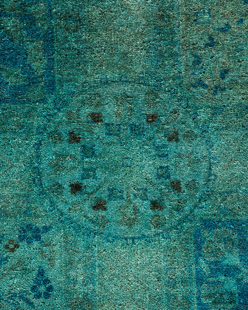Fine Vibrance, One-of-a-Kind Handmade Area Rug Light Blue, 14'4"x12'4"