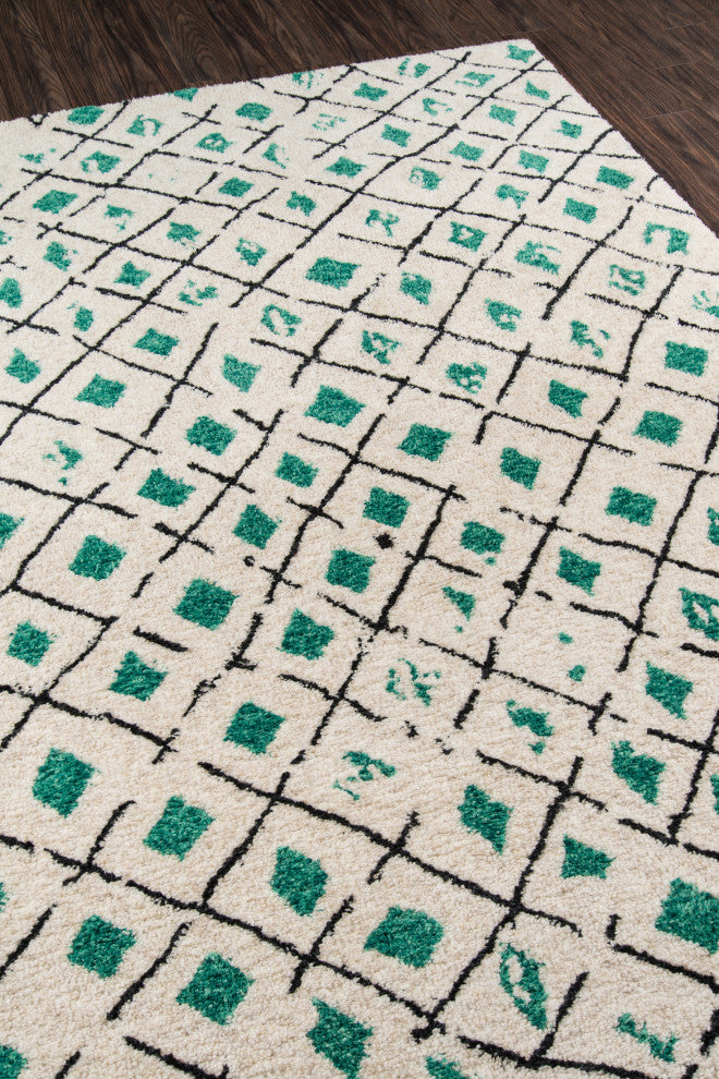 Bungalow Bun-2 Green Rug, 9'0"x12'0"