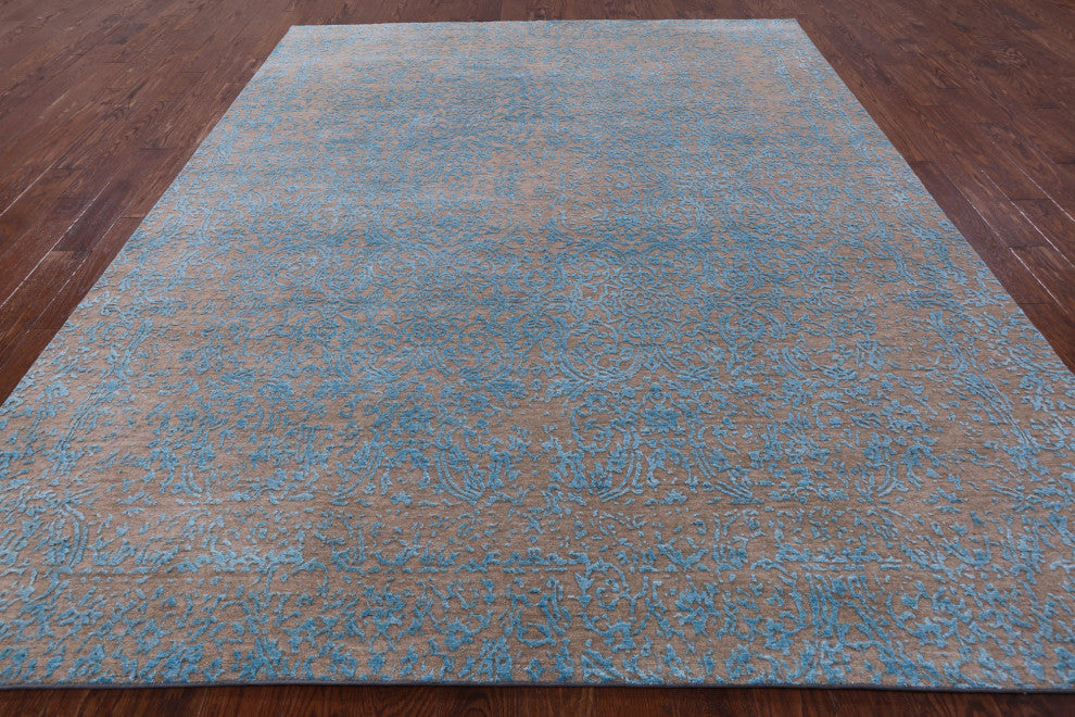 Persian Wool and Silk Hand-Knotted Rug 8' 2" X 10' 1" Q6248