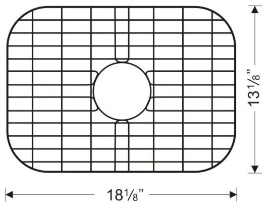 Wells Sinkware 2318 Single Bowl Sink Pack, Grid, Grid Only