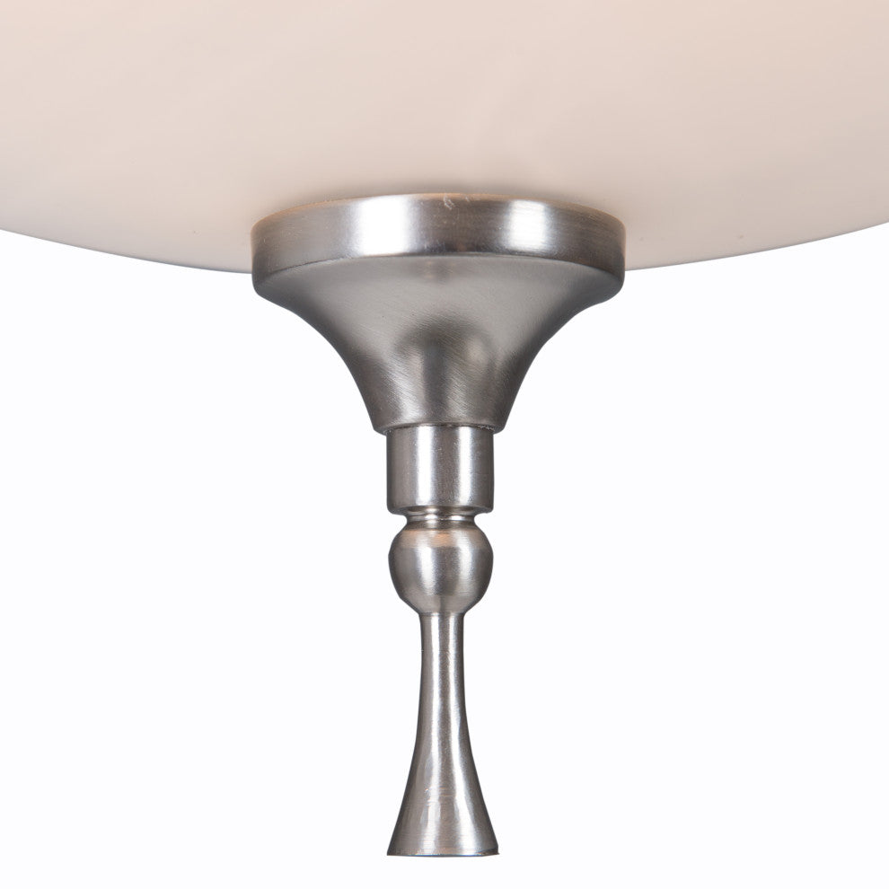 3-Lights Pendant Lighting, Satin Nickel Finish