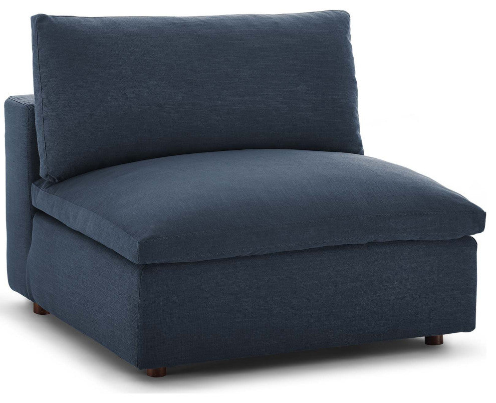 Commix Down Filled Overstuffed 6 Piece Sectional Sofa Set Azure