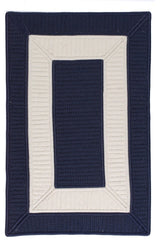 Colonial Mills Rope Walk CB99 Navy Indoor/Outdoor Area Rug, Rectangular 2'x10'