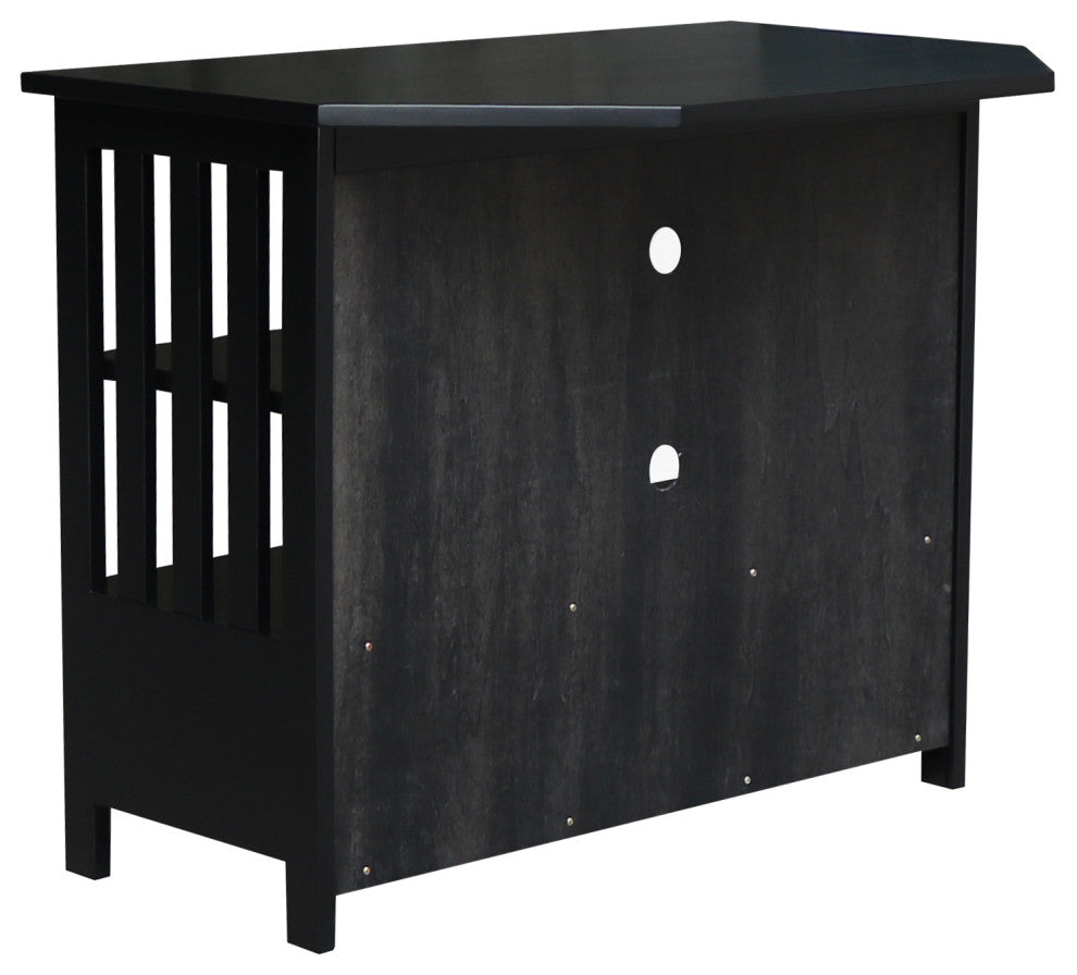 Mission Corner Entertainment / TV Stand, Black