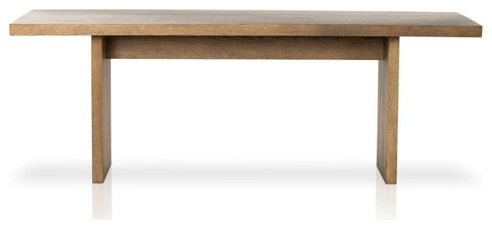 Eaton Dining Table-Amber Oak Resin