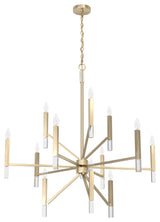 Hunter Sunjai Alturas Gold 12 Light 3-Tier Chandelier Light