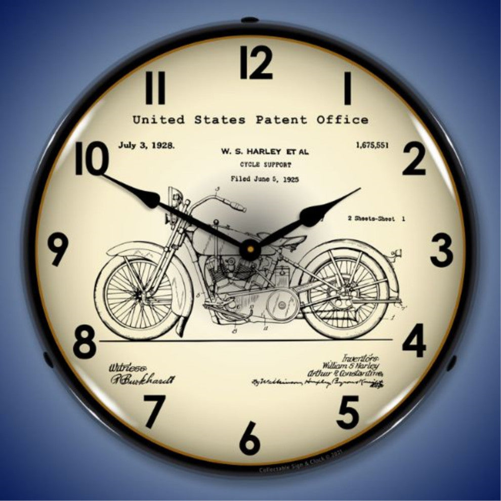 21031201 Harley 1928  Patent Clock