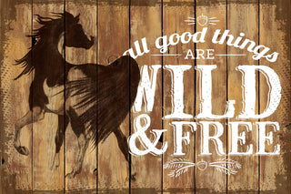"Wild and Free 2" Painting Print on Wrapped Canvas