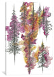 "Charcoal Trees Two" by Emily Magone, Canvas Print, 40"x26"