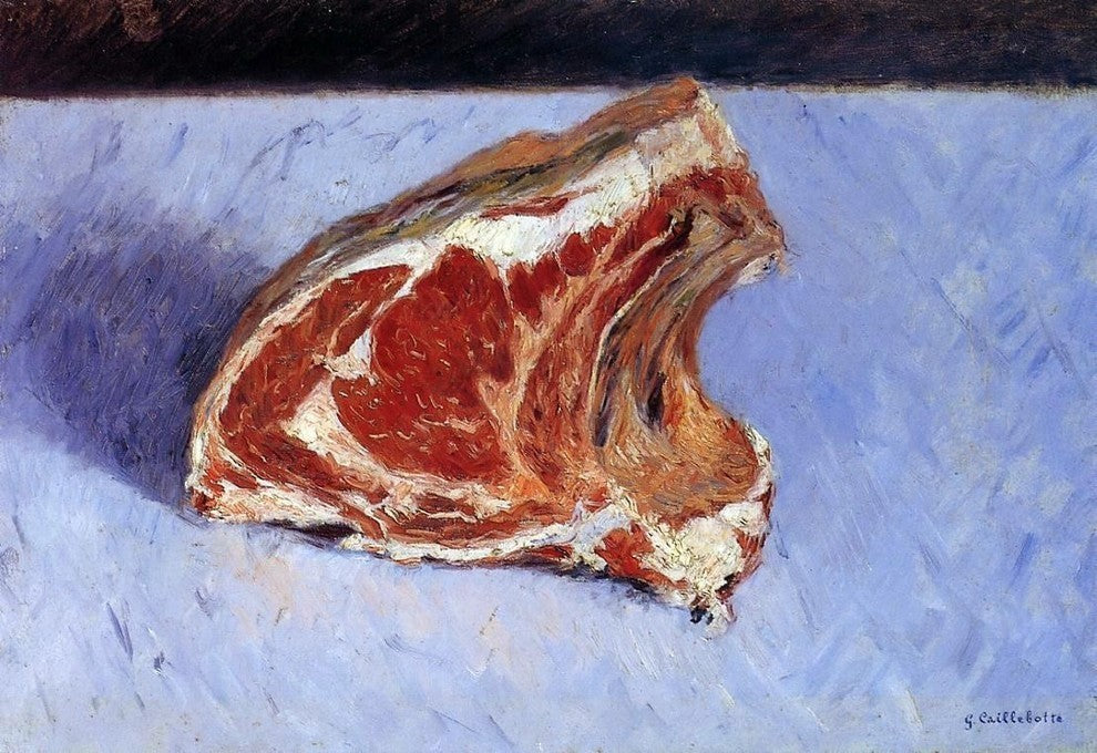 Gustave Caillebotte Rib of Beef Premium Canvas Print