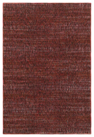 Oriental Weavers Atlas Collection Red/ Rust Solid Indoor Area Rug 7'10"X10'10"