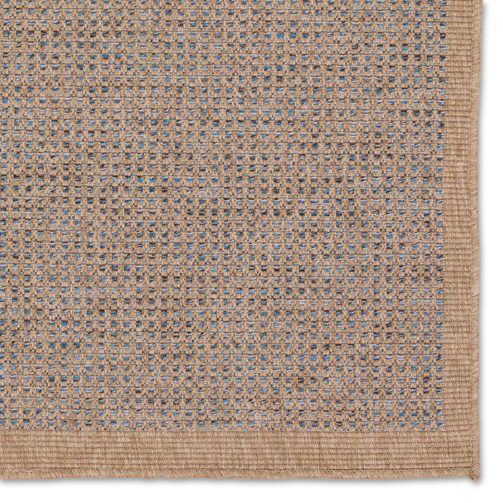 Vibe Kidal Indoor/Outdoor Solid Brown/Blue Area Rug 9'X12'
