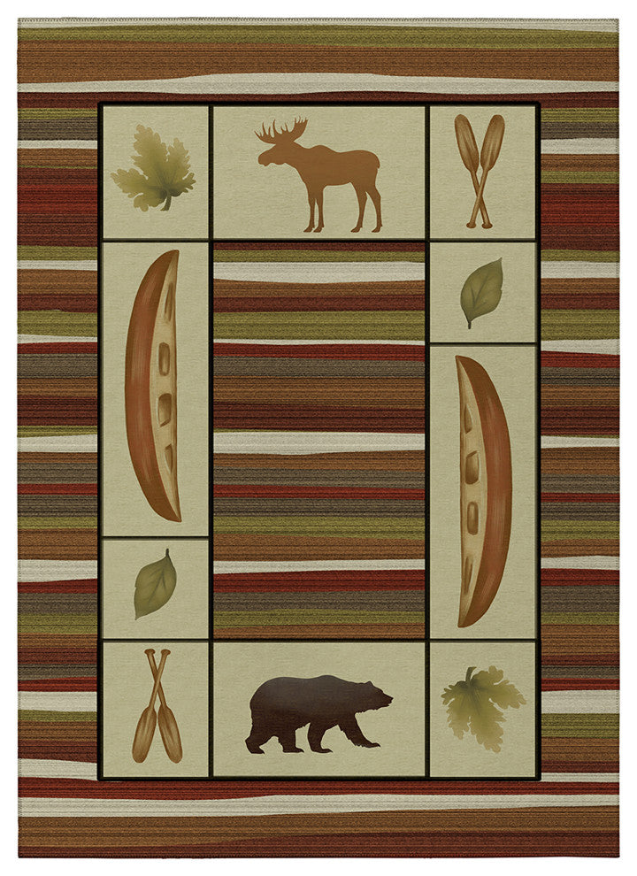 Indoor/Outdoor Excursion EX3 Canyon Machine Washable 9' x 12' Rug