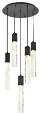 Aurora 5 Light Chandelier, Black