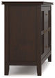 Artisan SOLID WOOD Large Sideboard Buffet in Dark Chestnut Brown