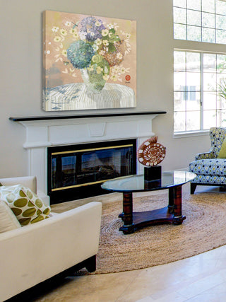 "Brendas Hydrangea" Painting Print on Canvas by Evelia