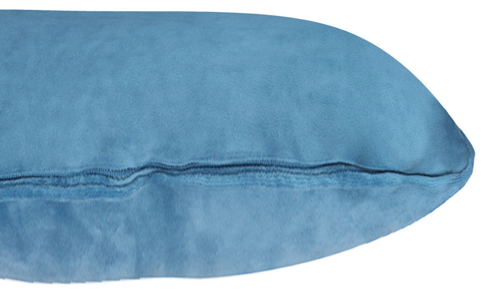 A1HC Soft Velvet Pillow Covers, YKK Zipper, Set of 2, Navy Blue, 12"x20"