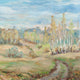 "Follow the Dirt Road" Painting Print on Wrapped Canvas, 12x12