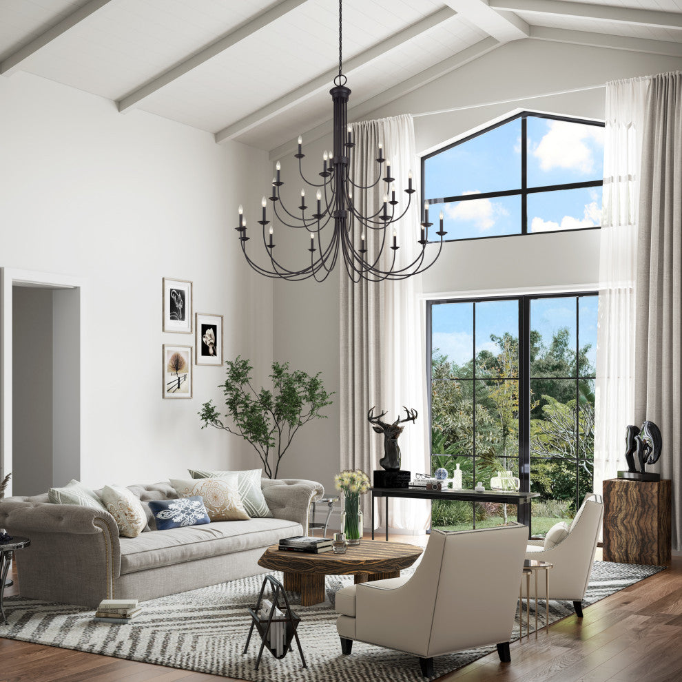 Estate 24-Light Bronze Grande Foyer Chandelier
