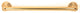 Alno Towel Bar, Polished Brass