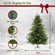 6.5' Virginia Fir Christmas Tree With Multi-Color LED String Lighting