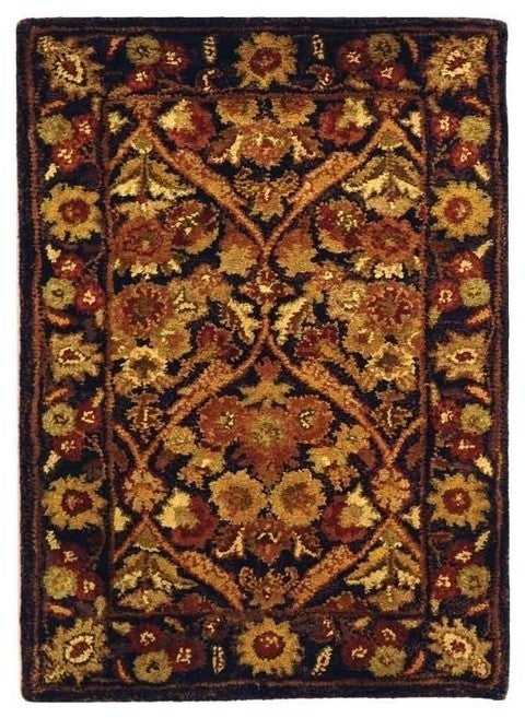 Safavieh Antiquity Collection AT51 Rug, Dark Plum/Gold, 2'x3'