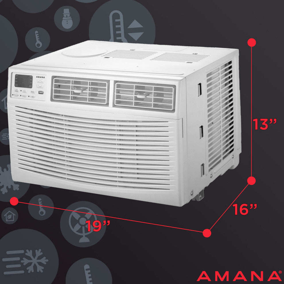 6,000 BTU 115V Window-Mounted Air Conditioner With Remote Control