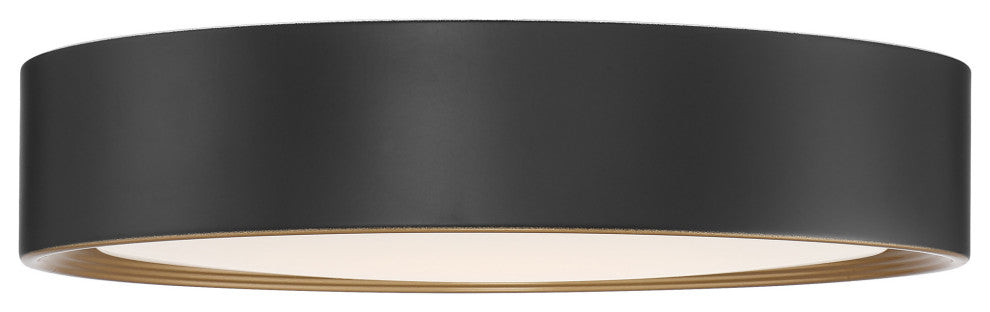 Access Lighting 49970LEDD-ACR Malaga 16"W LED Flush Mount Drum - Matte Black