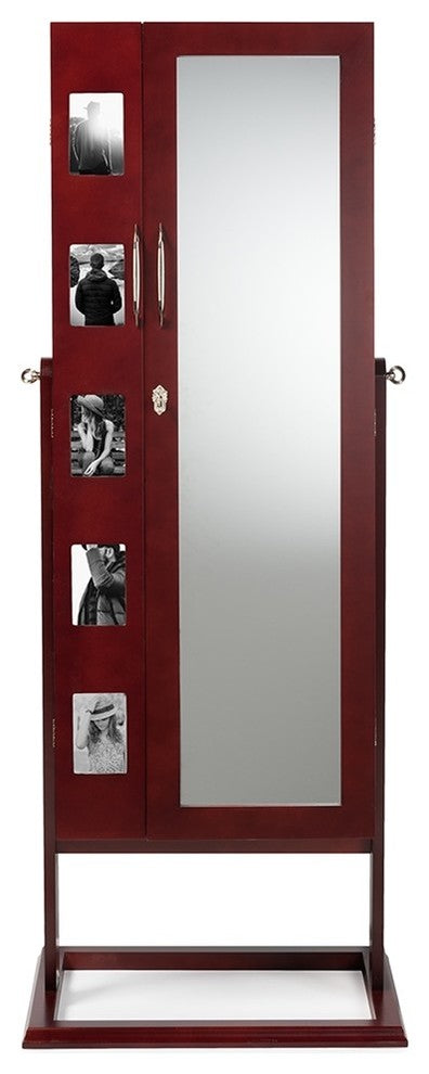 Vittoria Wood Jewelry Armoire, Brown