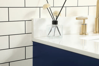 Home Living 19" Modern Blue-Light Bathroom Vanity