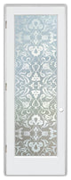 Interior Prehung Door or Interior Slab Door - Floweret - Primed - 30" x 80"...