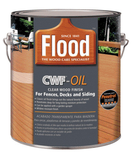 Flood FLD447 CWF-Oil Clear Wood Finish, 1 Gallon