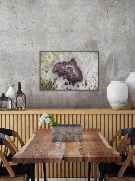 "Crackled" Floater Framed Painting Print on Canvas, 30"x20"