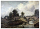 "Bridge Over The River Stour" Paper Print by Frederick William Watts, 24"x18"