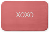 24" x 17" XOXO Bathmat, Coral
