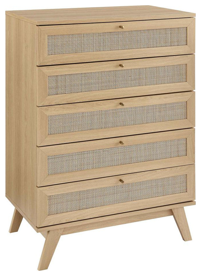 Soma 5-Drawer Chest, Oak