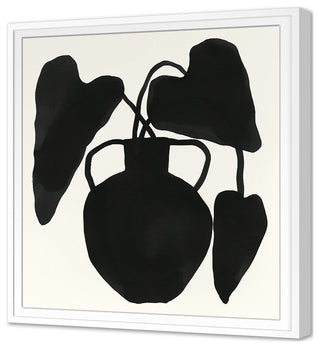 Indigo Urn 2 Fine Art Print, White, 36"x33"