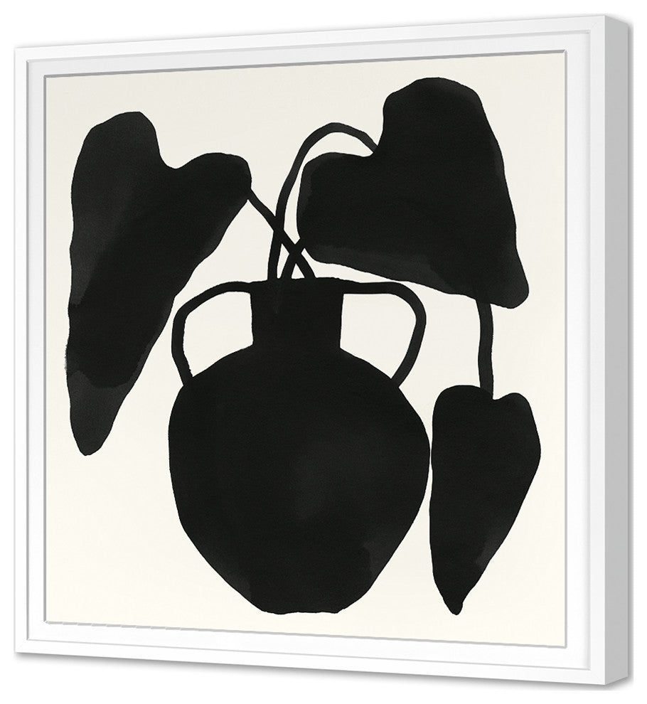 Indigo Urn 2 Fine Art Print, White, 36"x33"