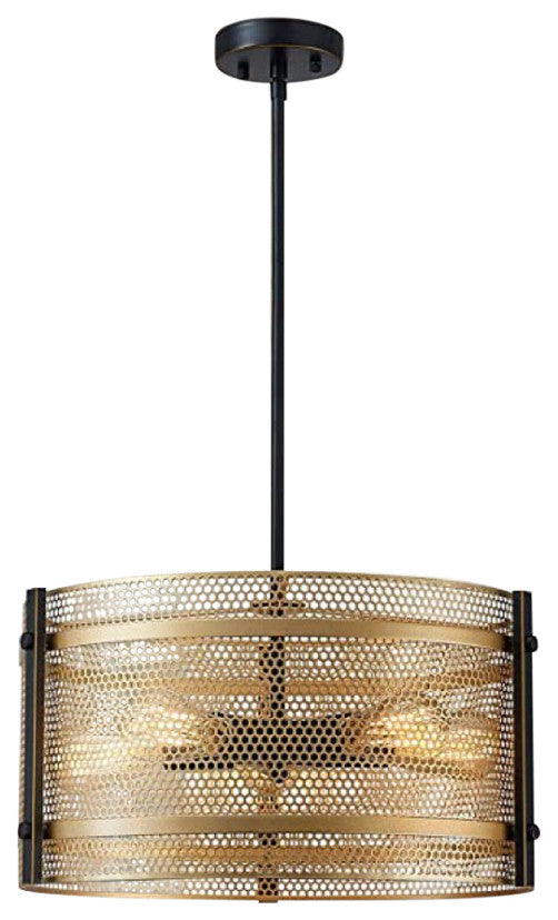 Gold Chandelier Light Fixture 5-Light Pendant Light Modern Living Room Light