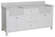 Yorkshire 72" Bathroom Vanity, White, Engineered Marble