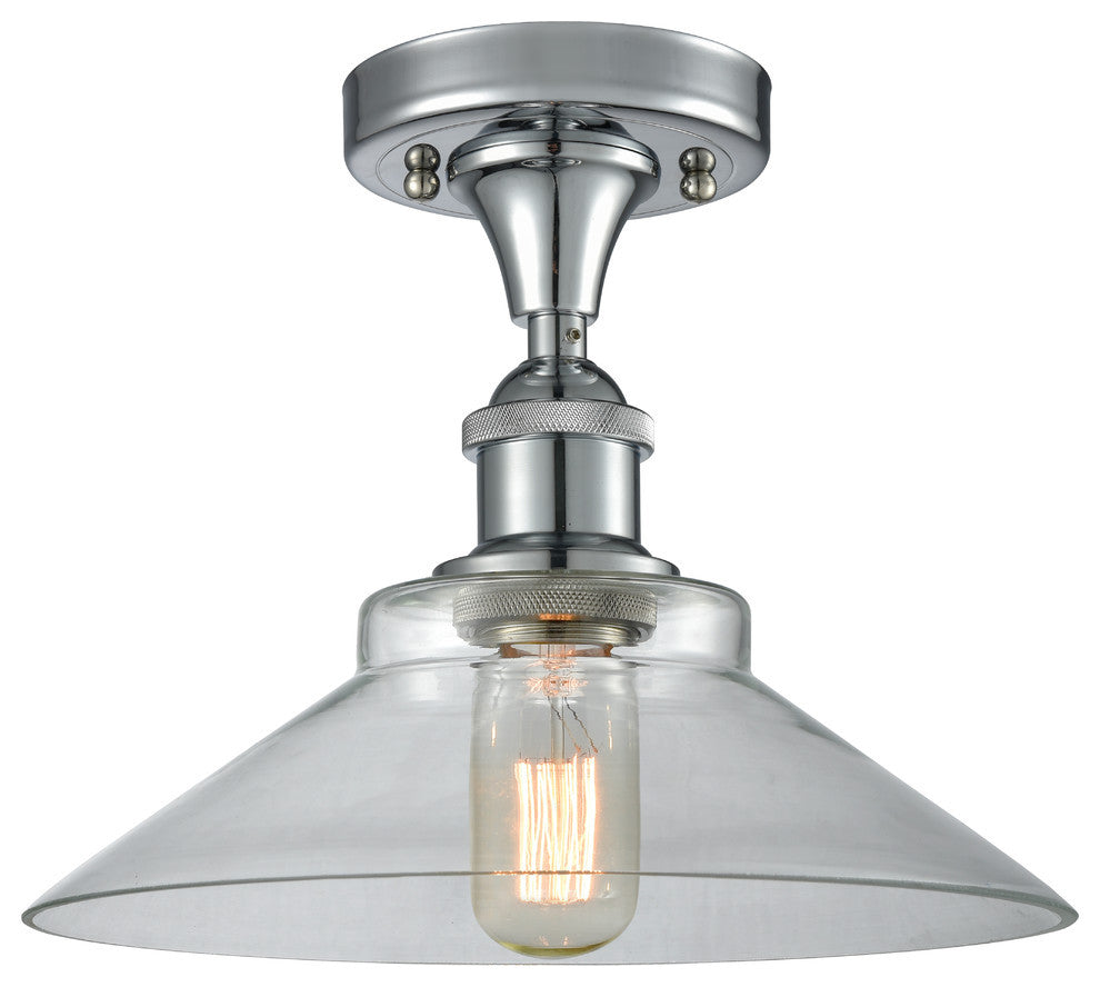 INNOVATIONS LIGHTING 516-1C-PC-G132-LED Orwell 1 Light Semi-Flush Mount