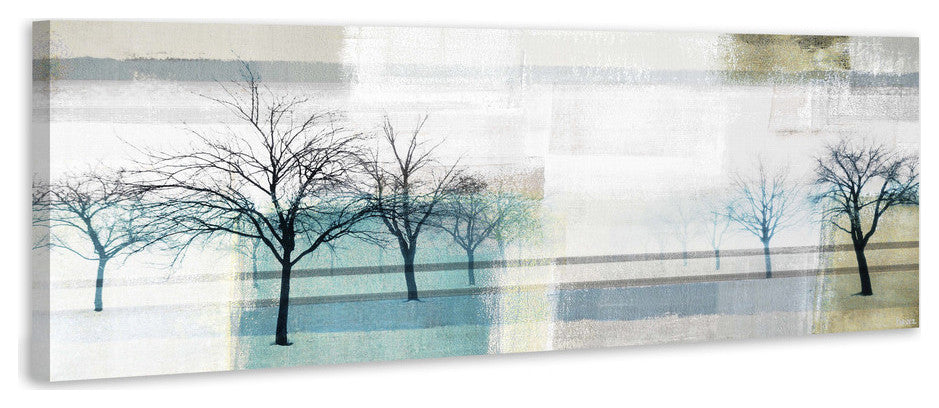 "Endless Trees" Painting Print on Wrapped Canvas, 60"x20"