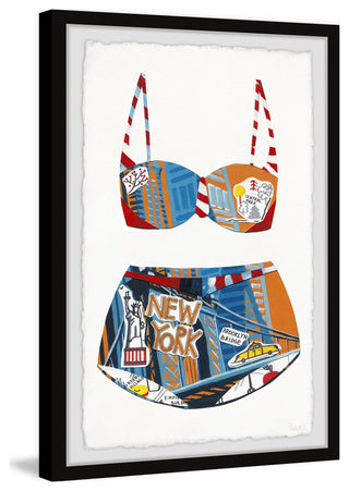 "Liberty Bikini" Framed Painting Print, 20x30