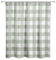 Sage Buffalo Check 71x74 Shower Curtain