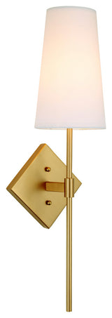 Astor 1 Light Wall Sconce, Satin Brass