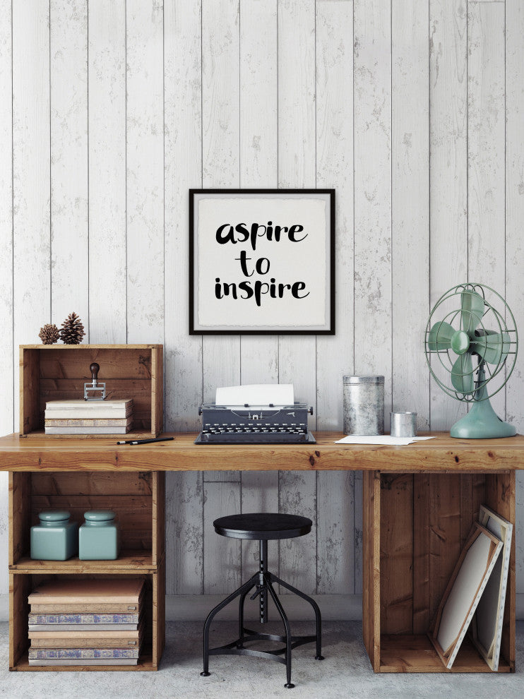 "Aspire to Inspire II" Framed Painting Print, 32x32