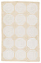 Fiorita Natural Geometric Light Beige/ White Area Rug 2'X3'