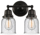 Innovations 623-2W-BK-G54 2-Light Bath Vanity Light, Matte Black